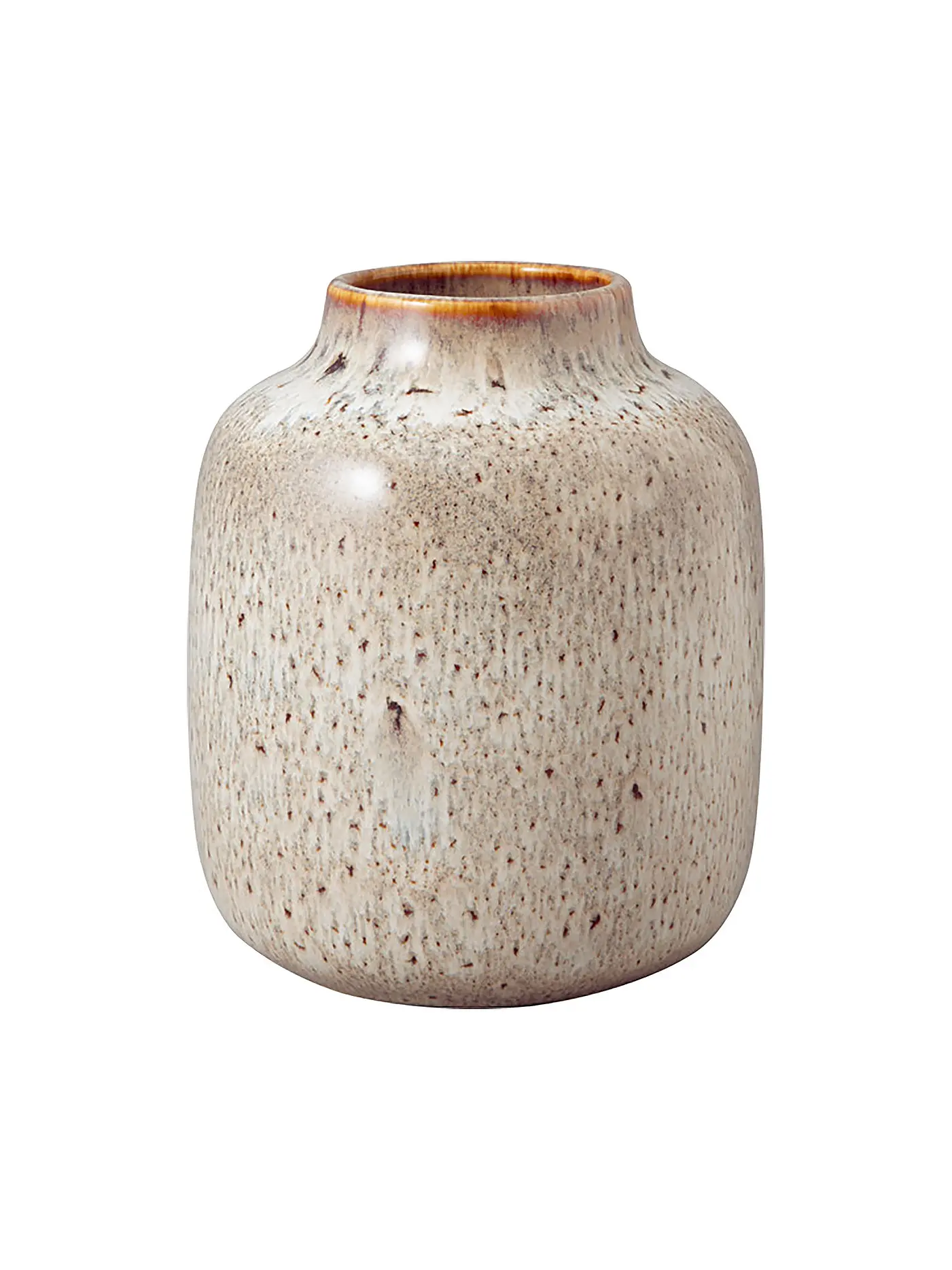 LIKE BY VILLEROY & BOCH | Lave Home Vase Shoulder, 12,5x12,5x15,5cm, Beige | 